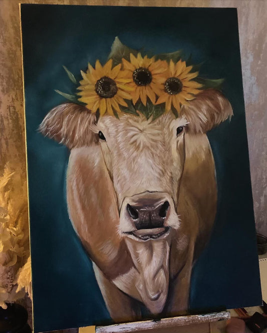 sunflower cow